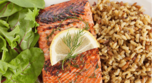 Read more about the article Salmon with Brown Rice and Asparagus (IIFYM)