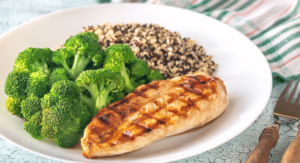 Read more about the article Grilled Chicken Breast with Sweet Potato and Broccoli (IIFYM)